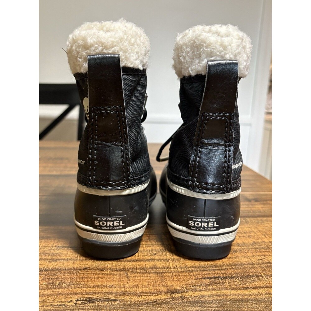 Sorel Toddler Snow Commander Winter Boots Black Waterproof Size 10 Kids C10 - Picture 2 of 7